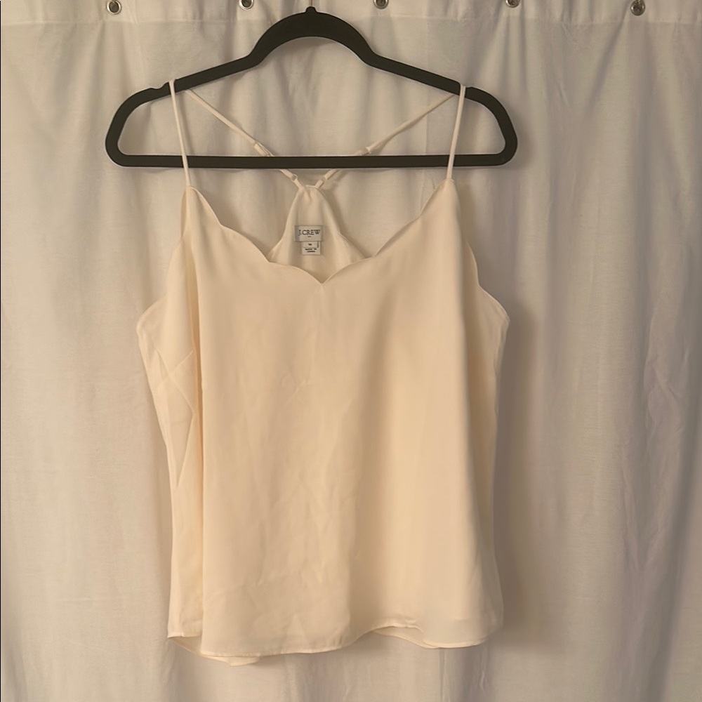 J. Crew Cream Camisole Top with Thin Straps